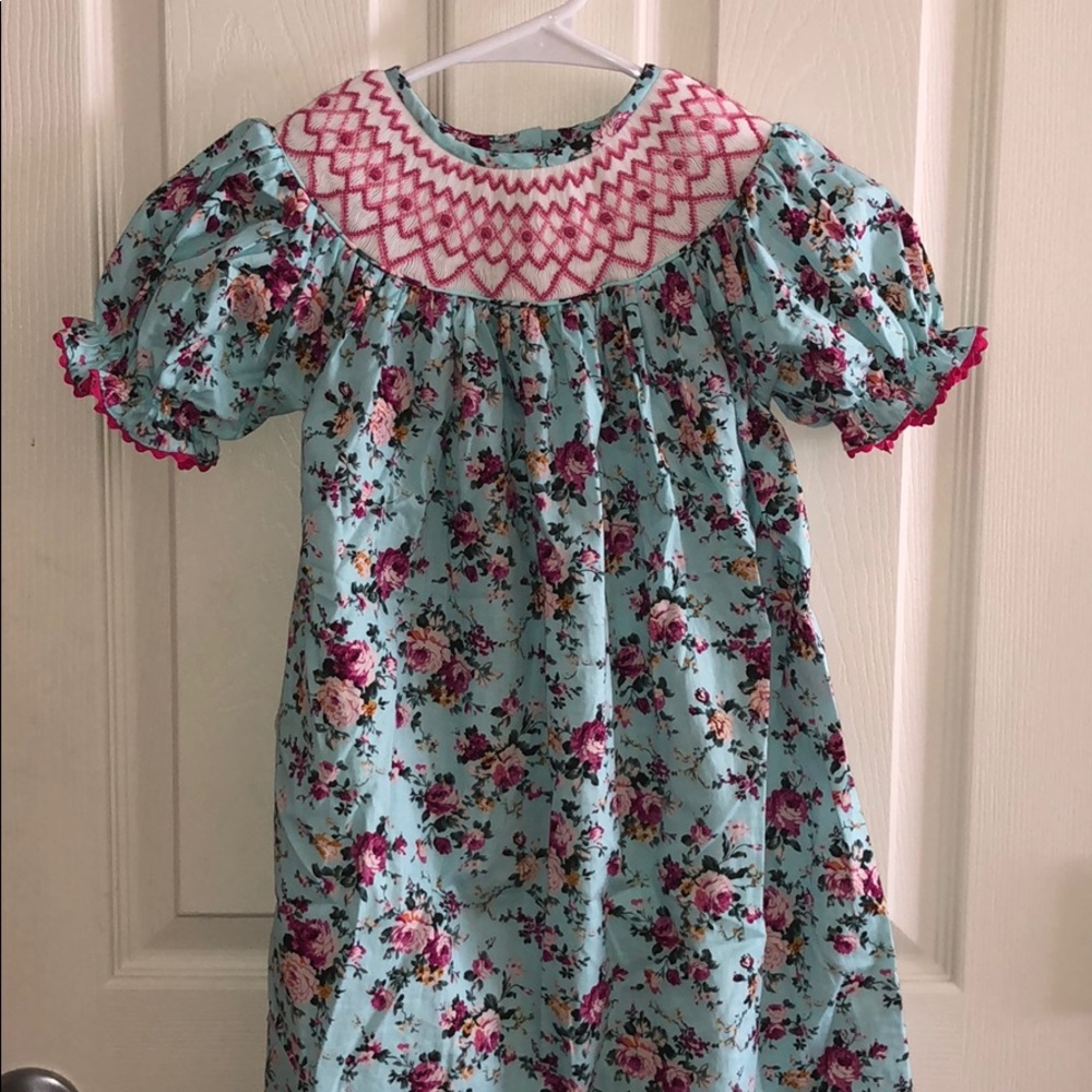 Smock Monkey size 4 smocked dress